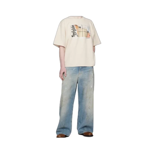 Jean Paul Gaultier Oversized Printed Fire T Shirt