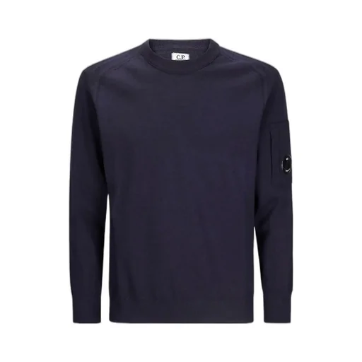 Lens-Detail Crew-Neck Sweater