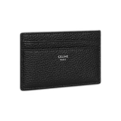 Card Holder In Grained Calfskin