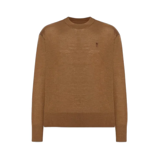 Logo-Embroidery Crew-Neck Sweater