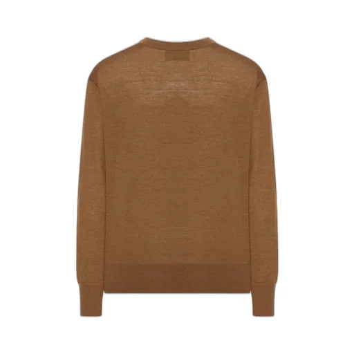 Logo-Embroidery Crew-Neck Sweater