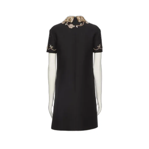 Lapel Short Sleeve Dress