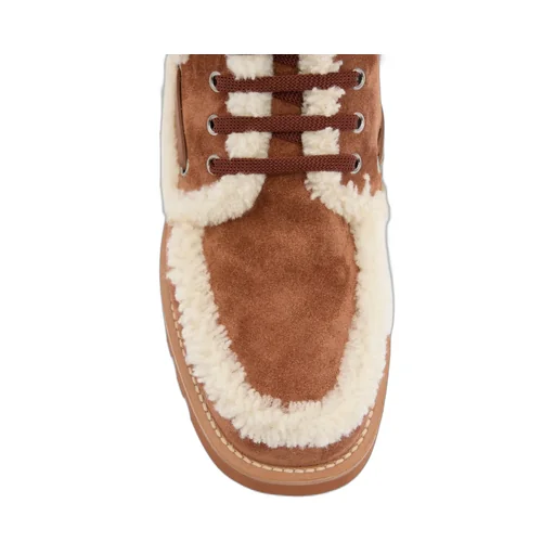 Palm Avenue Ankle Boot In Crust Leather And Wool