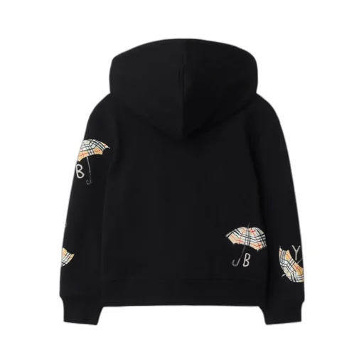 Umbrella Logo Cotton Zip Hoodie