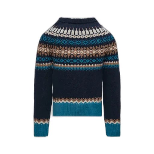 Moncler Enfant Fair-Isle Pattern Crewneck Knitted Jumper