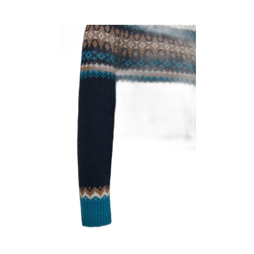 Moncler Enfant Fair-Isle Pattern Crewneck Knitted Jumper