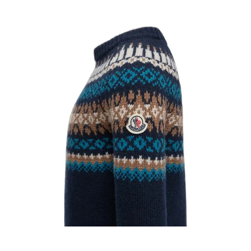 Moncler Enfant Fair-Isle Pattern Crewneck Knitted Jumper
