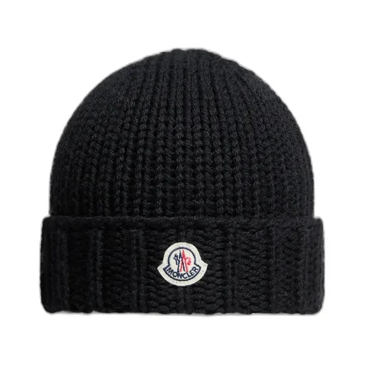 Moncler Enfant Logo Patch Beanie