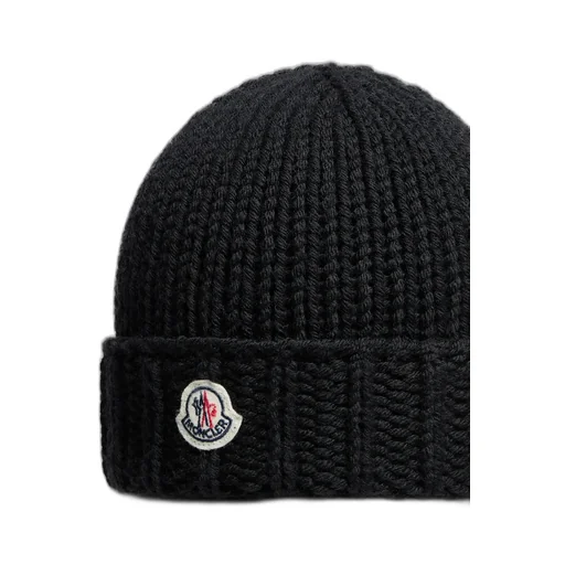 Moncler Enfant Logo Patch Beanie