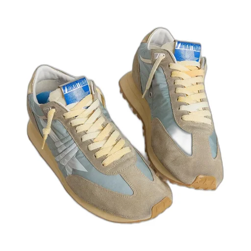 Women’S Marathon With Light Blue Nylon Upper And Pastel Blue Star
