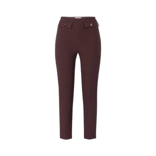 Double-Crpe Zip Trousers