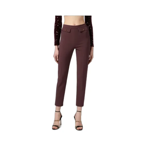 Double-Crpe Zip Trousers