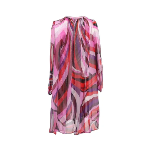Emilio Pucci Junior Orchid-Print Chiffon Dress