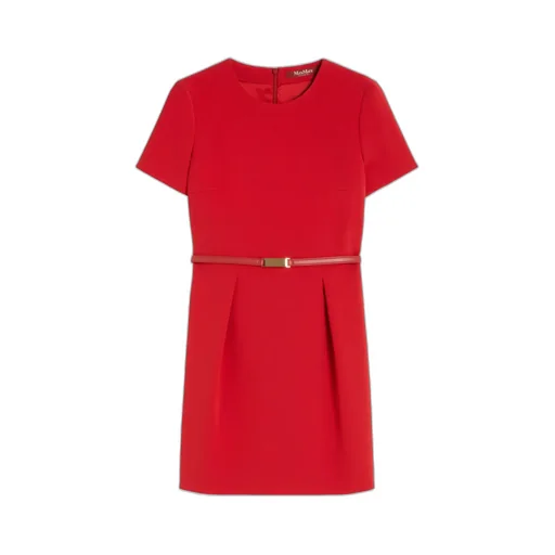 Max Mara Studio Kefalos Short-Sleeved Belted Dress