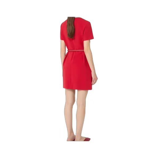 Max Mara Studio Kefalos Short-Sleeved Belted Dress