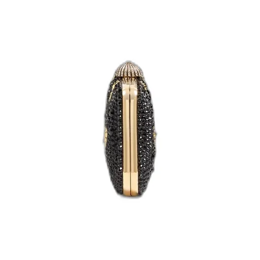 Heart Motif Embellished Clutch Bag