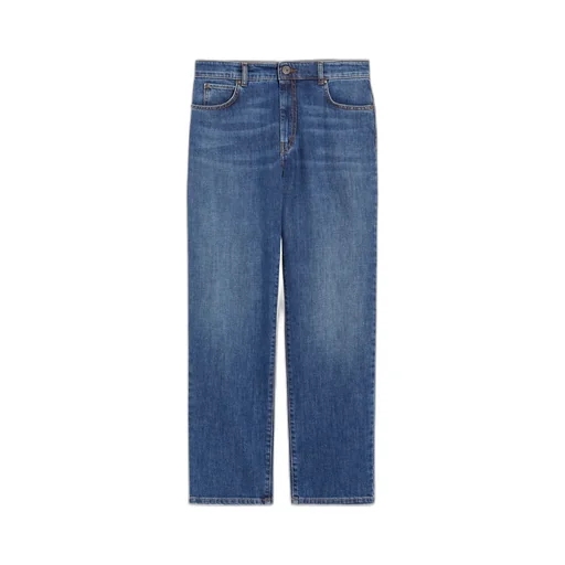 Straight-Fit Denim Jeans