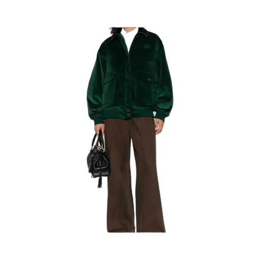 Miu Miu Logo-Detailed Long-Sleeved Coat