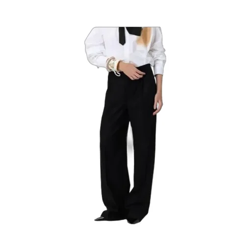 Moschino Pleated Straight-Leg Trousers