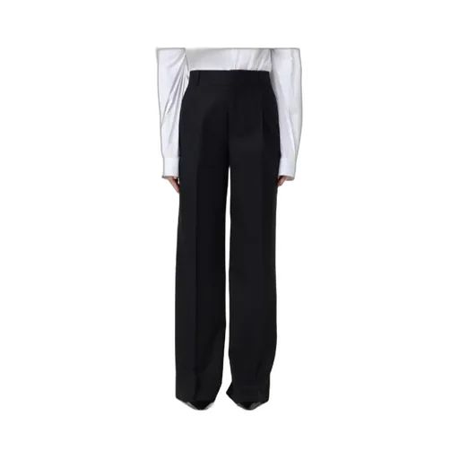 Moschino Pleated Straight-Leg Trousers