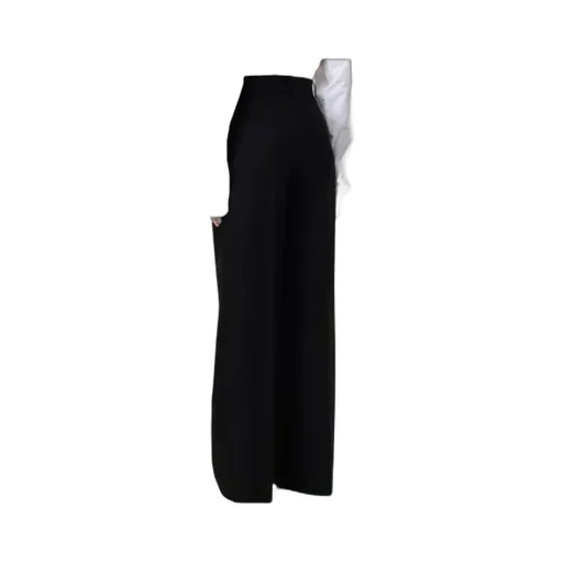Moschino Pleated Straight-Leg Trousers