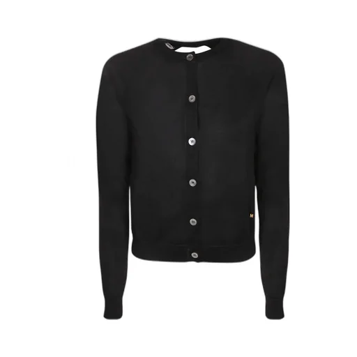 Moschino Logo Plaque Button-Up Knitted Cardigan