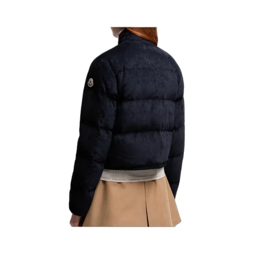 Essarts Braided Trim Corduroy Short Down Jacket