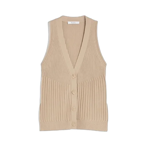 Cotton Yarn And Viscose Crepe Gilet