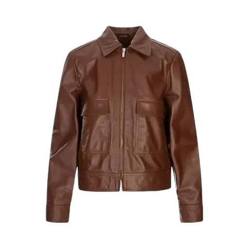 Long Sleeve Leather Jacket