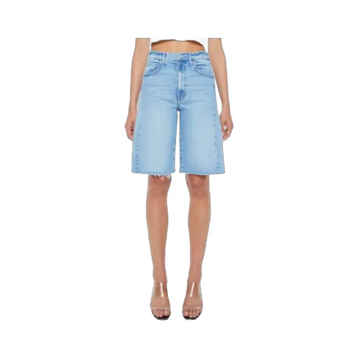 Mother Frayed Hem Denim Shorts