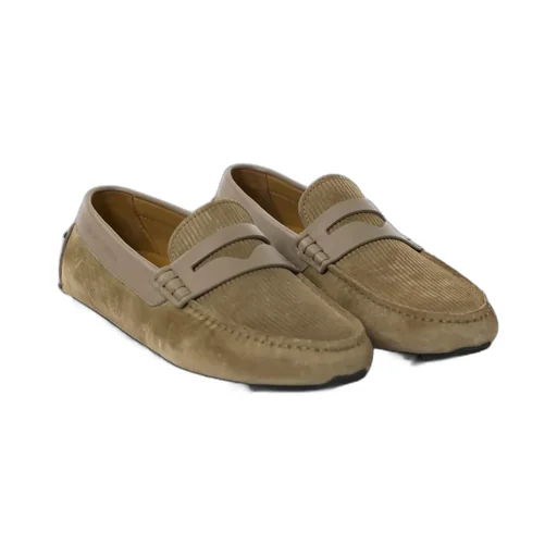 Emporio Armani Multi-Striped Driving Loafers