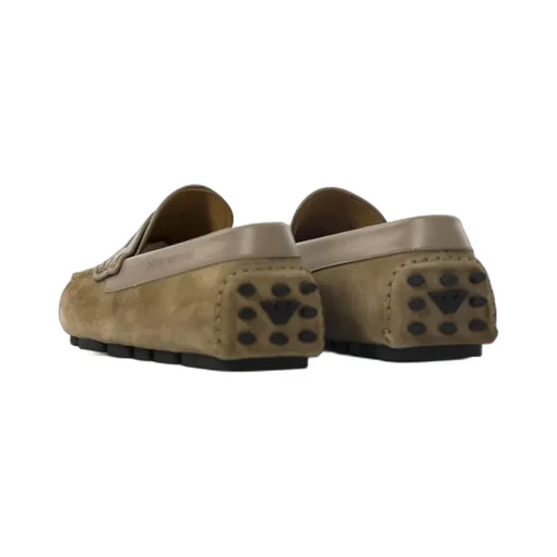 Emporio Armani Multi-Striped Driving Loafers