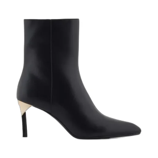 Ankle Boots With Gold Detail
