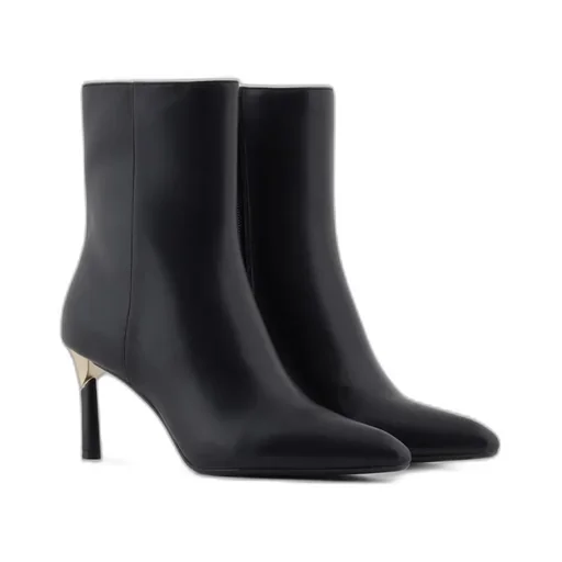 Ankle Boots With Gold Detail