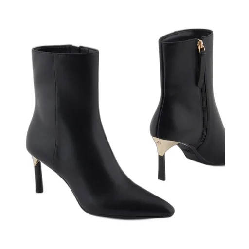 Ankle Boots With Gold Detail