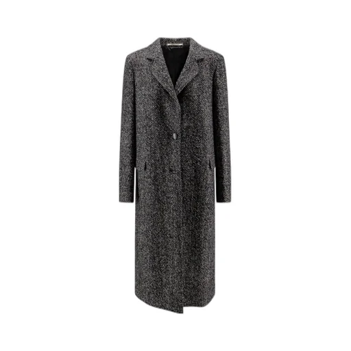 Amanda Herringbone Wool Coat