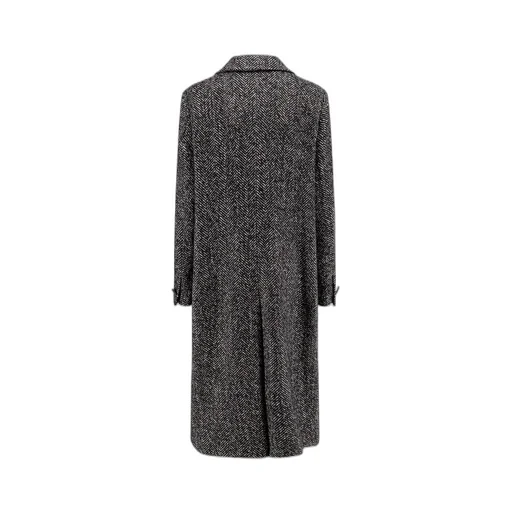 Amanda Herringbone Wool Coat