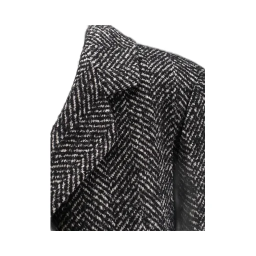 Amanda Herringbone Wool Coat