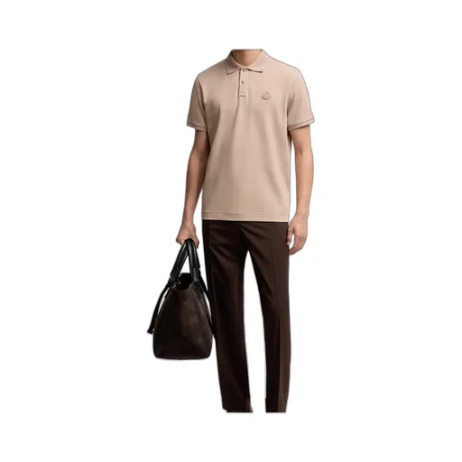 Logo Patch Cotton Piquet Polo Shirt