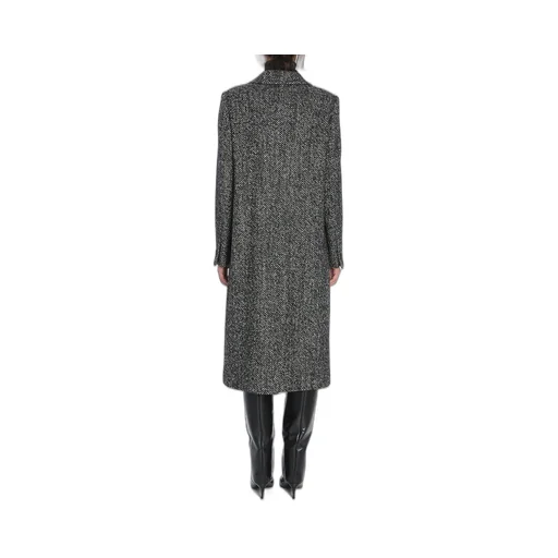 Amanda Herringbone Wool Coat