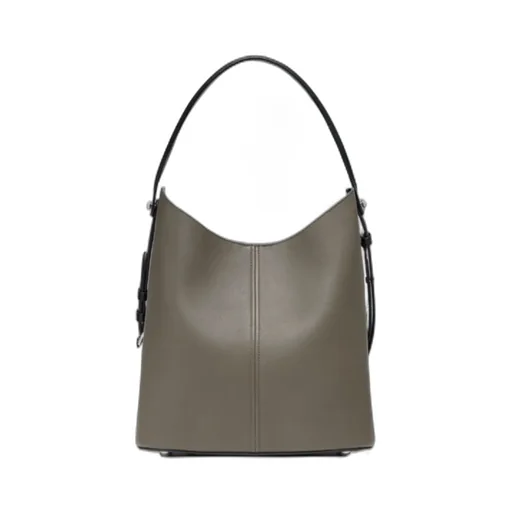Dress-Age Dual-Strap Leather Shoulder Bag