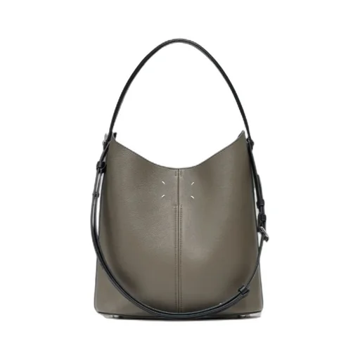Dress-Age Dual-Strap Leather Shoulder Bag