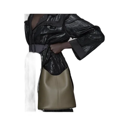 Dress-Age Dual-Strap Leather Shoulder Bag