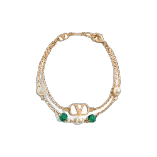 Gold-Tone Logo Bracelet