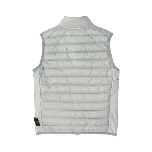 Powder Grey Zip Gilet
