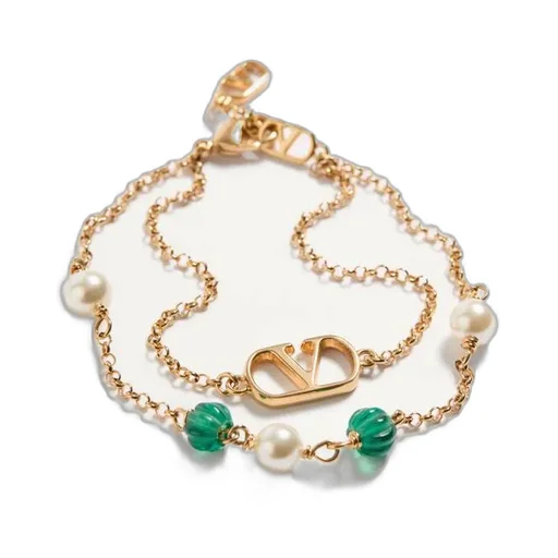 Gold-Tone Logo Bracelet