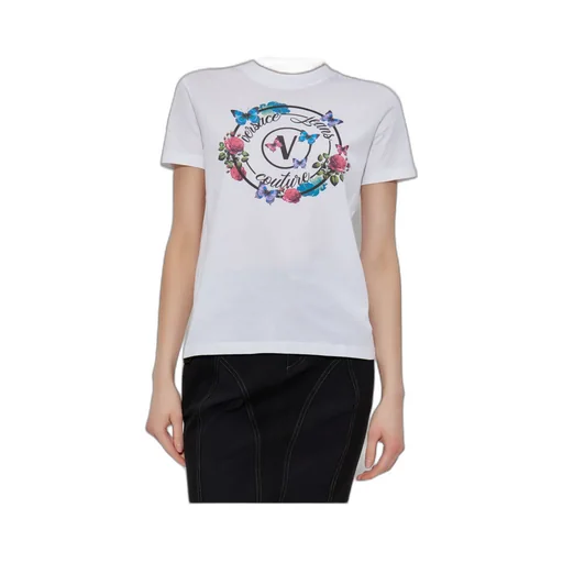 Floral-Butterfly Print T-Shirt