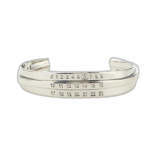 Mm6 Maison Margiela Logo Engraved Bracelet