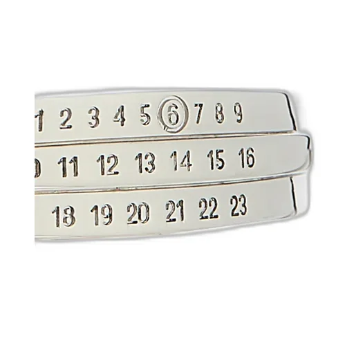 Mm6 Maison Margiela Logo Engraved Bracelet