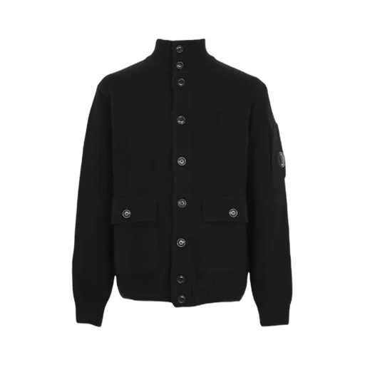 Button-Down Long-Sleeved Knitwear
